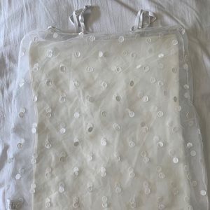 Two piece spaghetti strap mini dress with slip